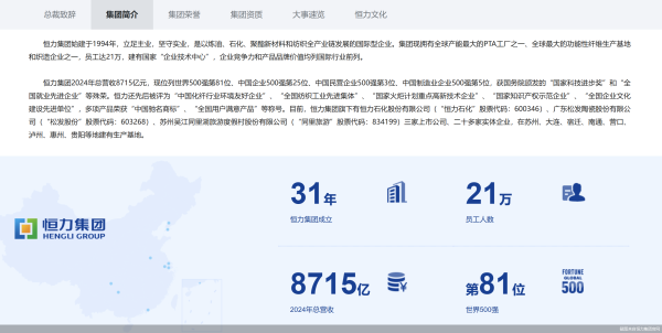 网上配资APP 恒力集团的资本图解